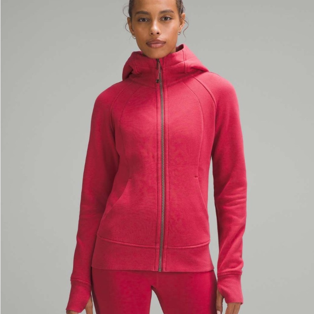 Lululemon Scuba Full-Zip Hoodie in Vintage Rose. EUC Size 6.